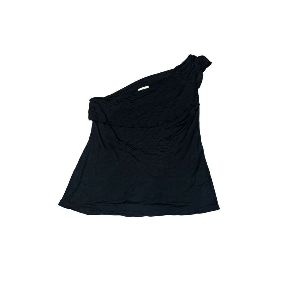 Silence + noise one shoulder ruffle neck size large top